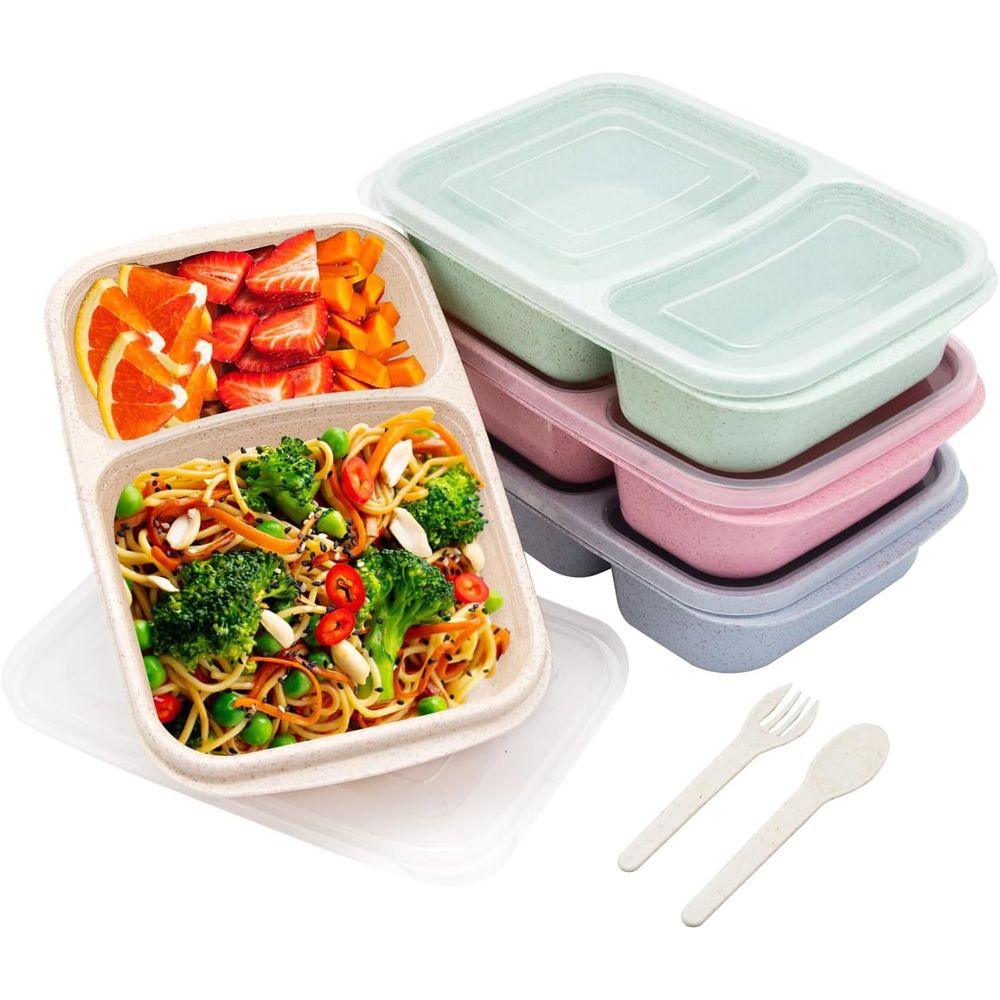 Storage Food Prep - 4 Pack Bento Lunch Box, 2