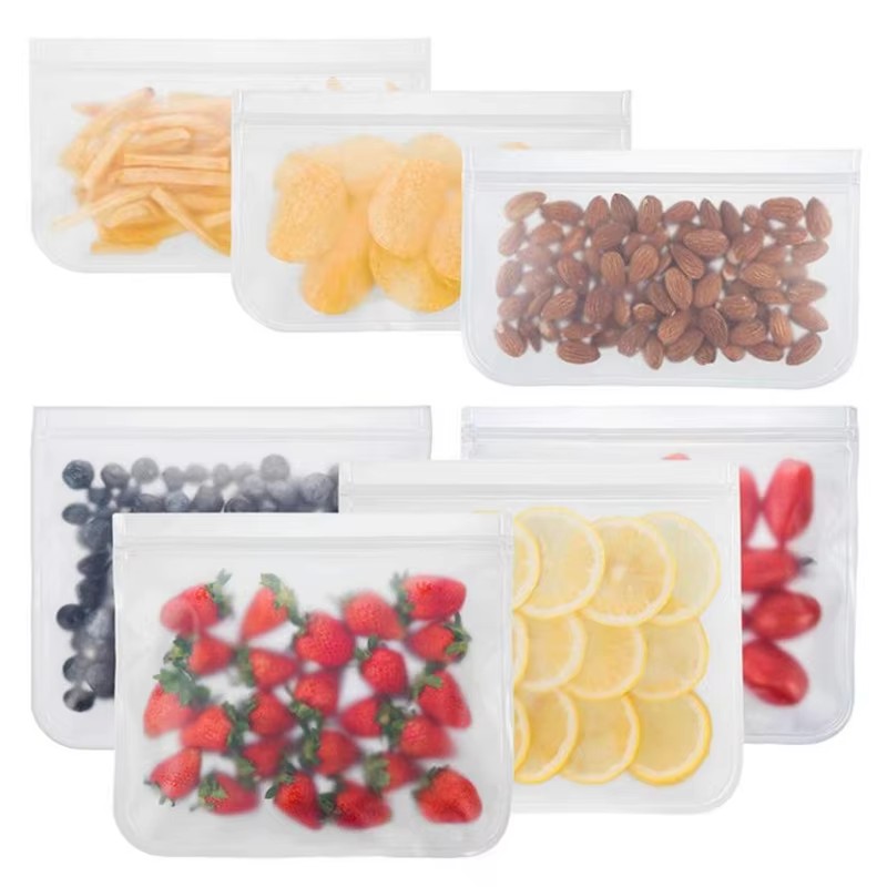 Food Storage Silicone Bags - 1/2/3/4pcs Silicone Food Storage Containers Food