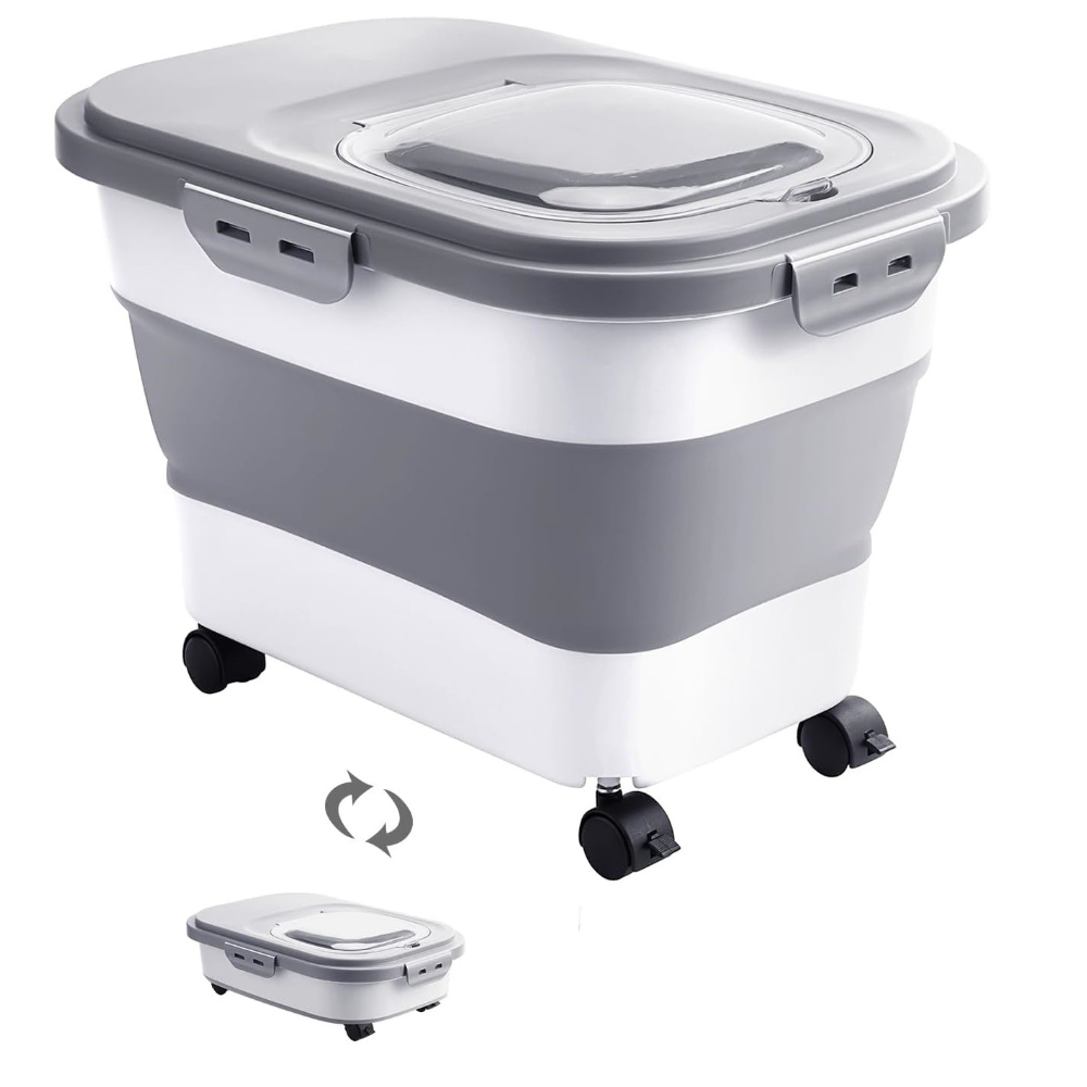 Xl Food Storage Containers With Lids - Large Capacity Cat Dog Food Storage