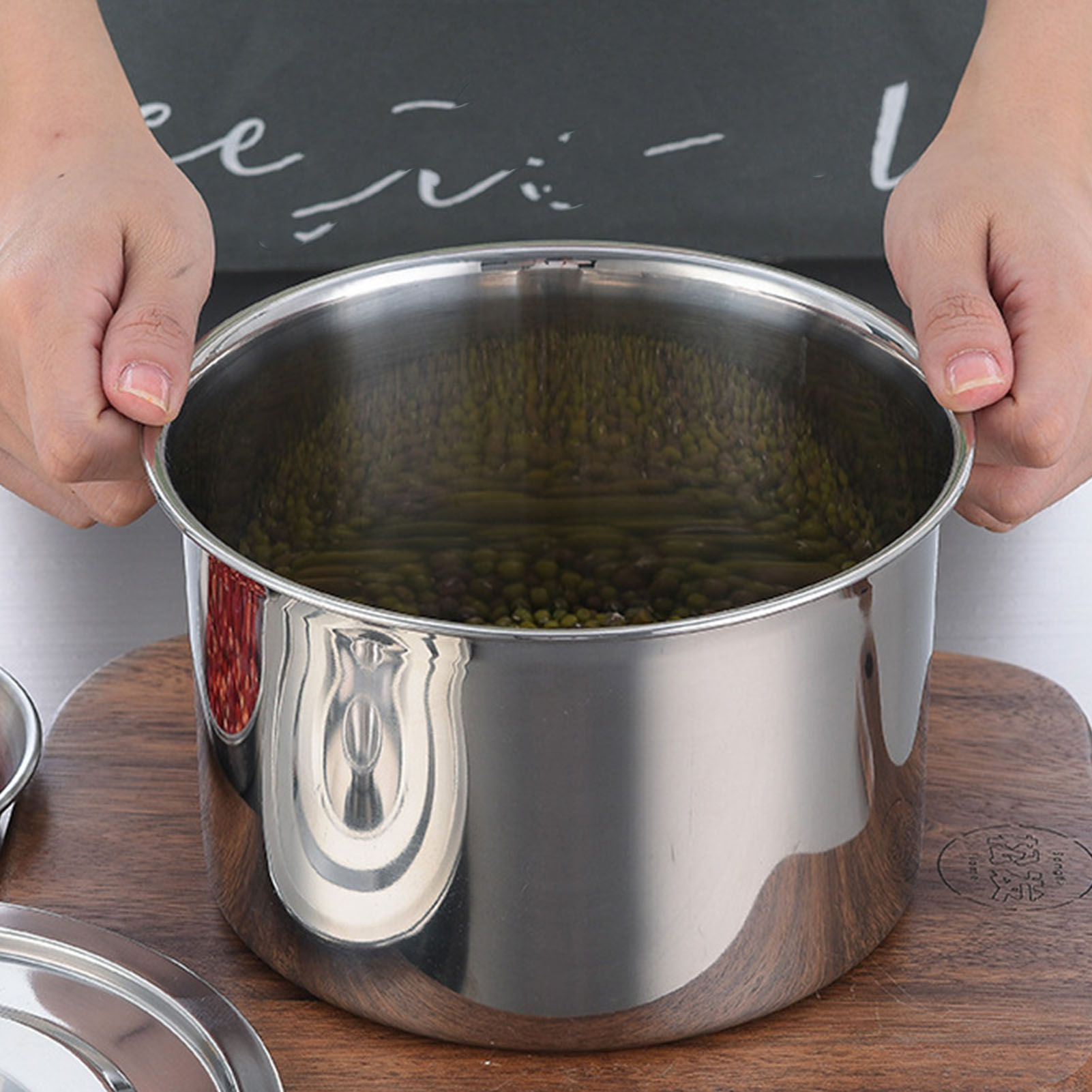 Herb Keeper Container - Stew Pot Stockpot Stainless Steel Easy
