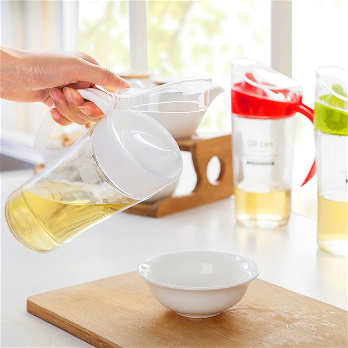 Herb Keeper Container - 20oz Oil Bottle Leak-proof, Oil Dispenser