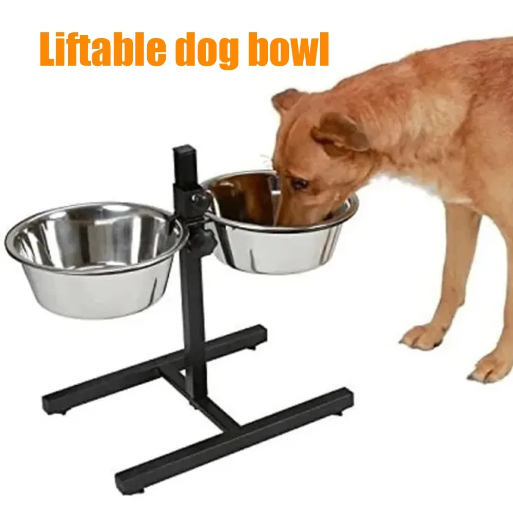 Storage Tips For Food - Pet Water Bowl Stainless Steel Adjustable