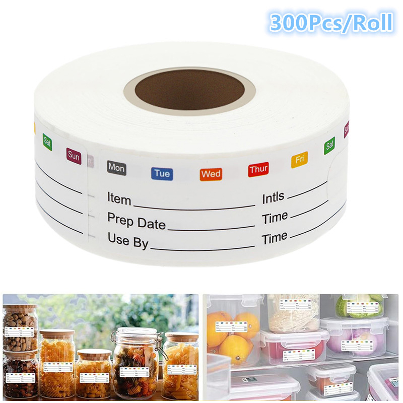 Food Storage Expiration Dates - 300Pcs/Roll Candy Storage Expiration Date Label