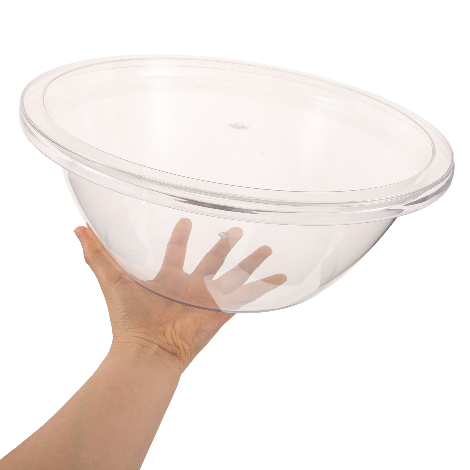 Storage Food Prep - 2Sets Plastic Baking Mixing Bowls Clear
