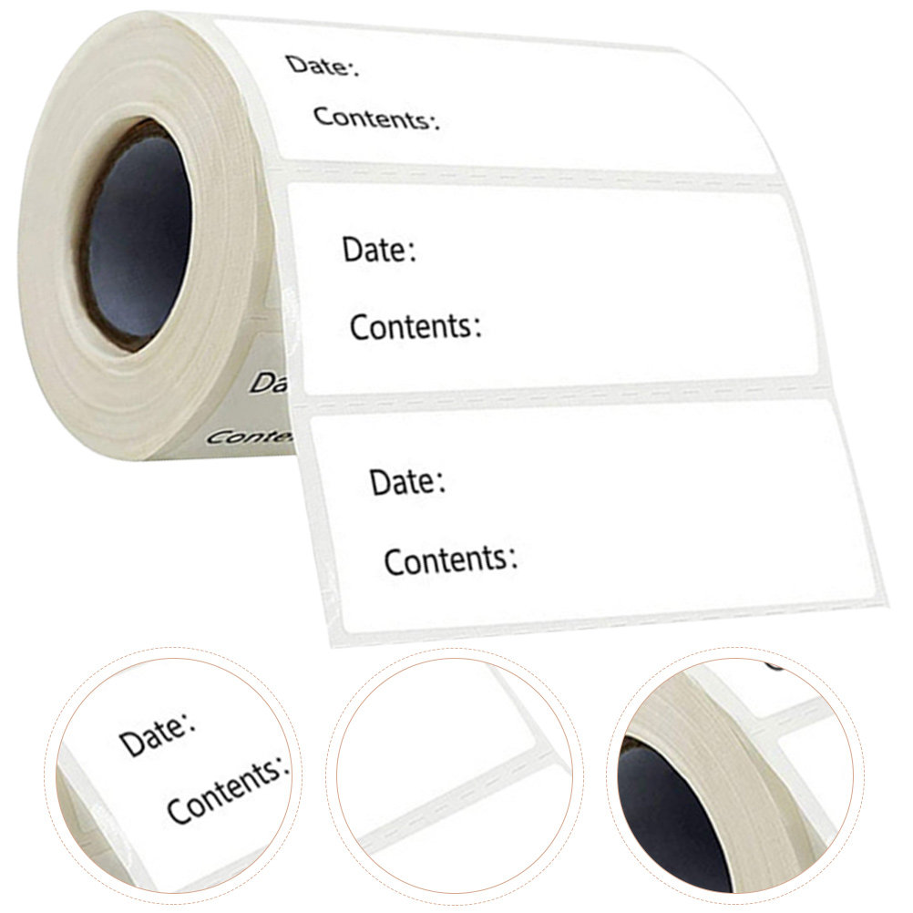 Food Storage Expiration Dates - 1 Roll Food Label Stickers Portable