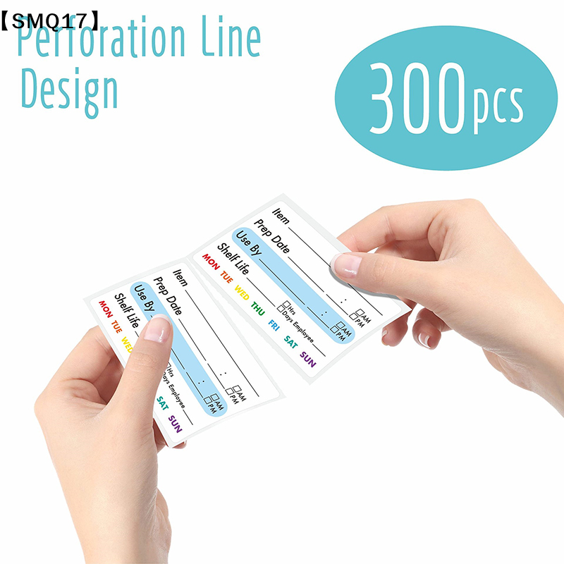 Food Storage Expiration Dates - 300Pcs/Roll Kitchen Date Food Sticker Label
