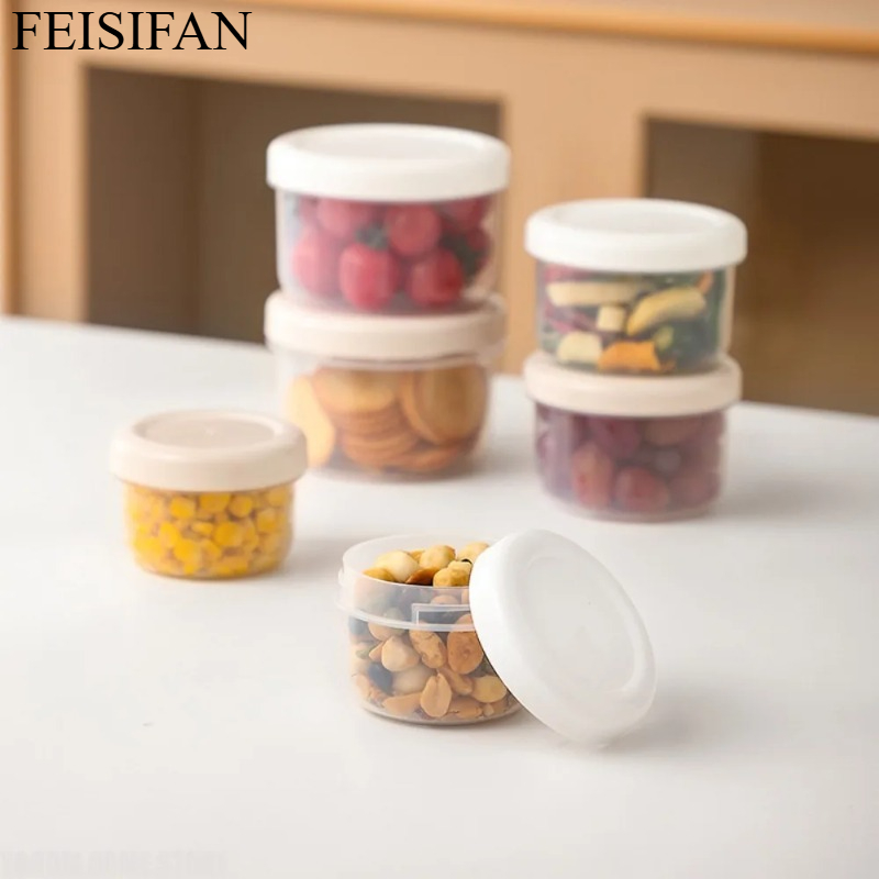 Food Storage For Refrigerator - Portable Round Plastic Food Storage Container