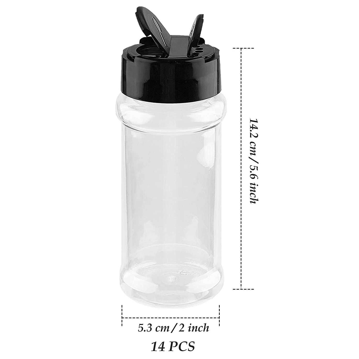 Herb Keeper Container - 8Oz Spice Jar With Shaker Lids,Empty