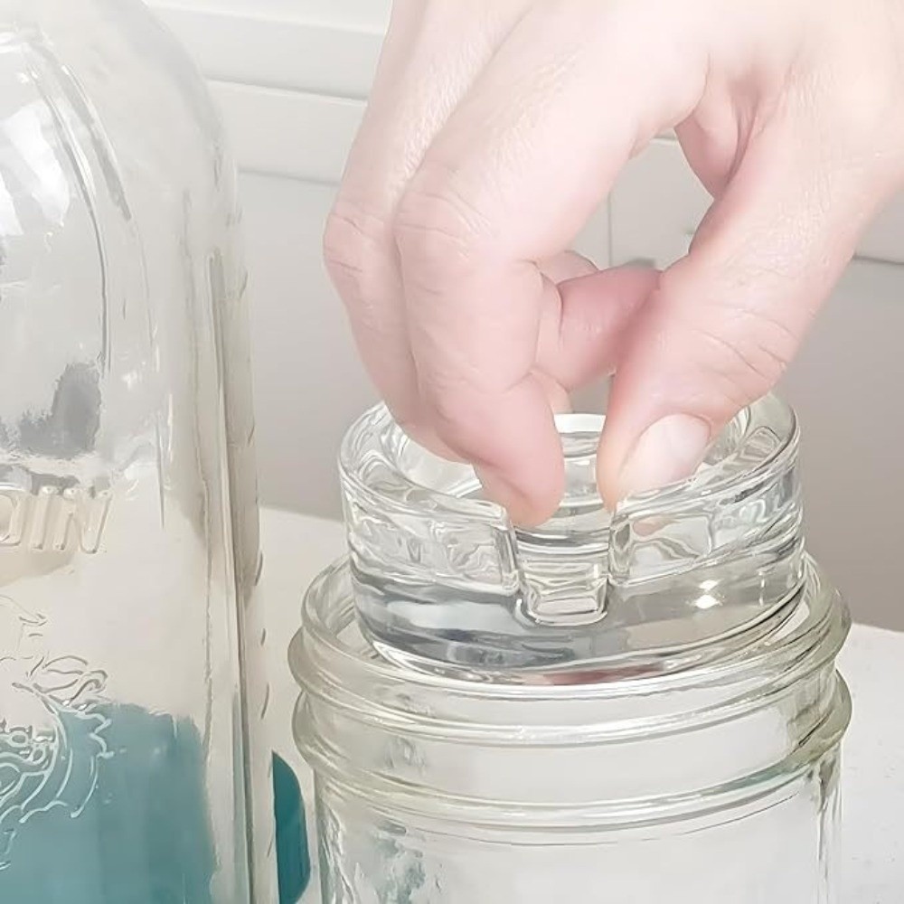 Fermented Glass Weight Lid wit - đánh giá và giá Mason Jar Wide Mouth