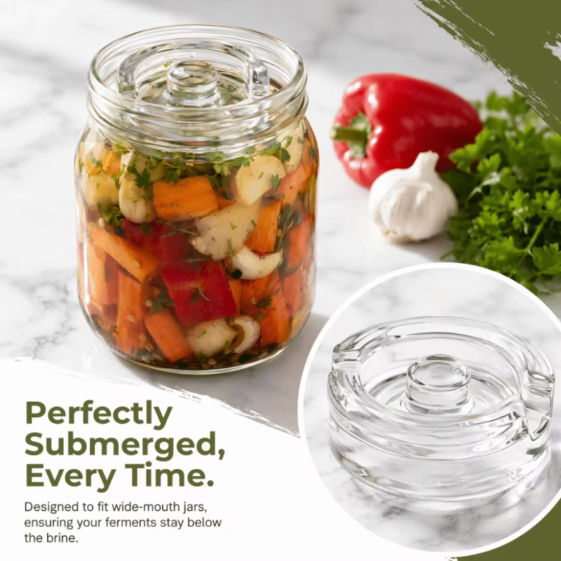 3Pcs Glass Fermentation Weight - đánh giá và giá Mason Jar Wide Mouth