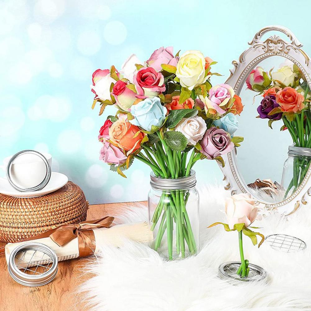 Metal Mason Flower Jar Insert  - đánh giá và giá Mason Jar Wide Mouth