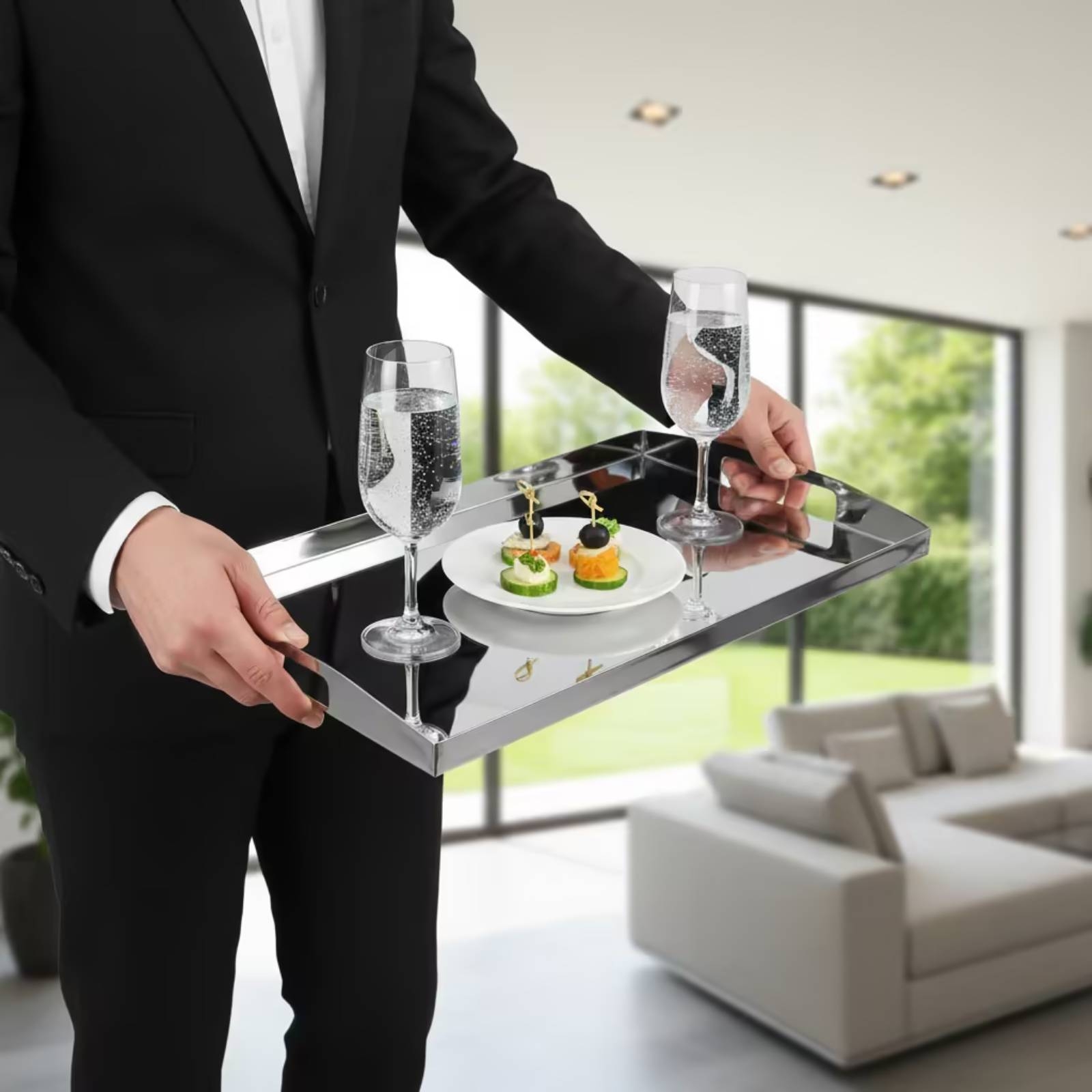 Stainless Steel Tray Mirrored  - đánh giá và giá Food Storage In Stainless Steel
