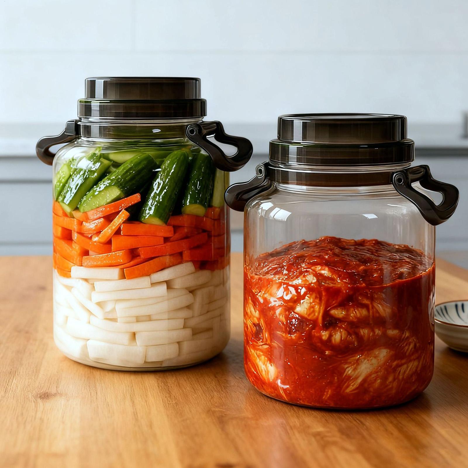 Large Capacity 5L Pickle Jars  - đánh giá và giá Xl Food Storage Containers With Lids