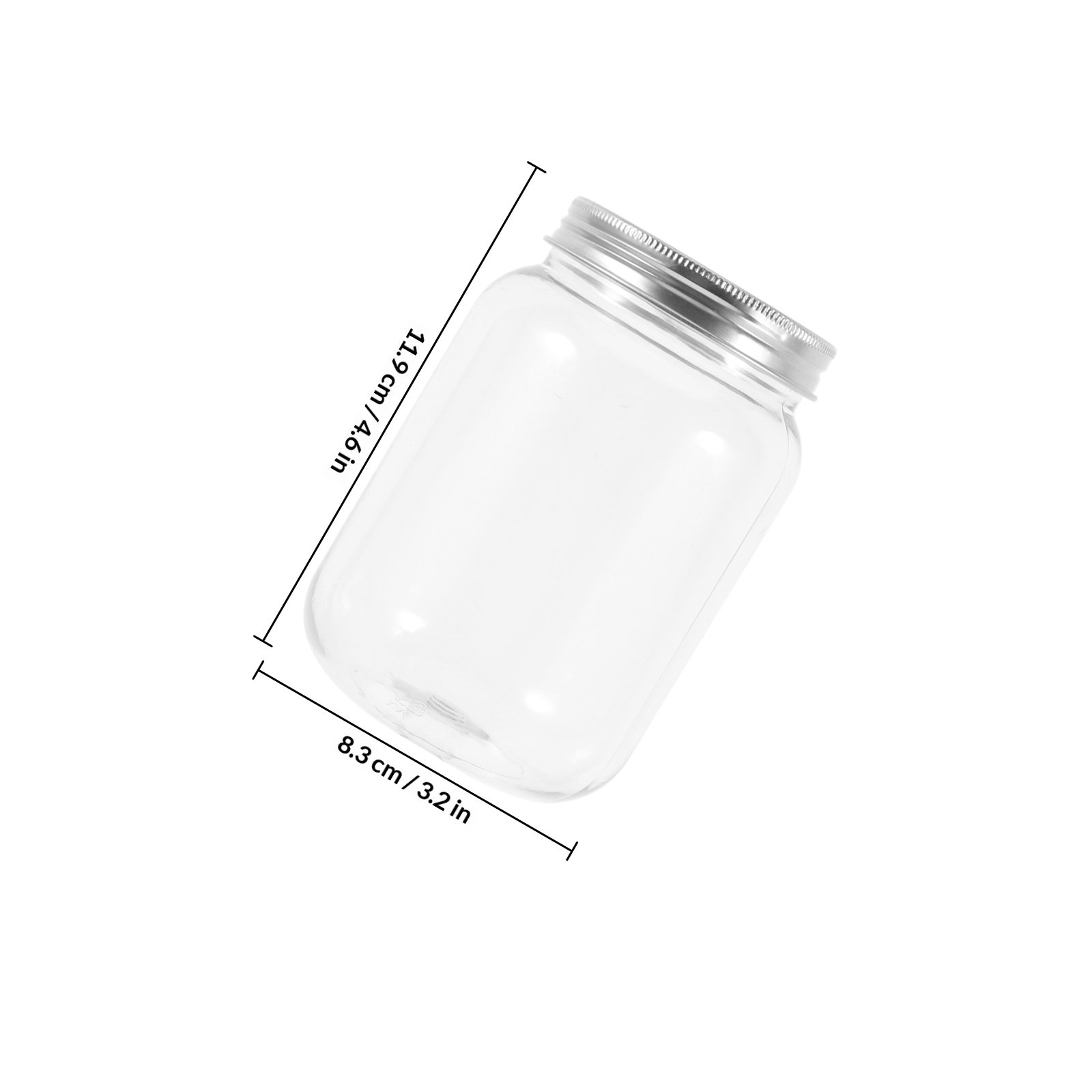 4Pcs Clear Plastic Jars with A - đánh giá và giá Food Storage Lid