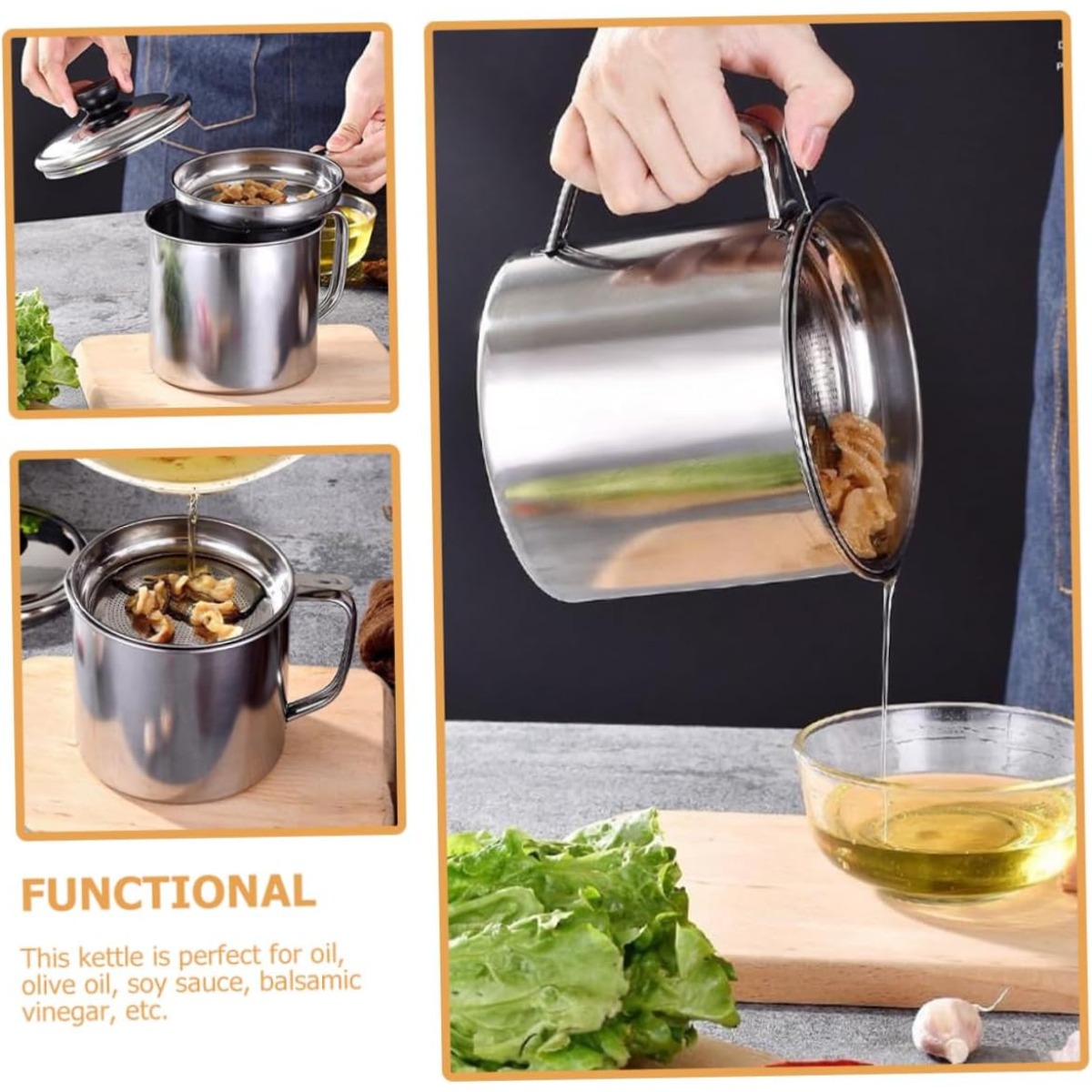 Kitchen Oil Container Can with - đánh giá và giá Herb Keeper Container
