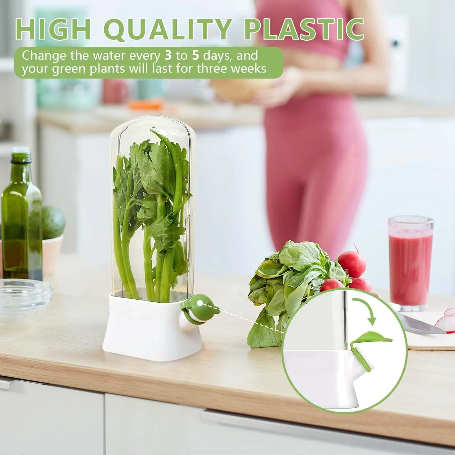 Herb Keeper for Refrigerator K - đánh giá và giá Herb Keeper Container