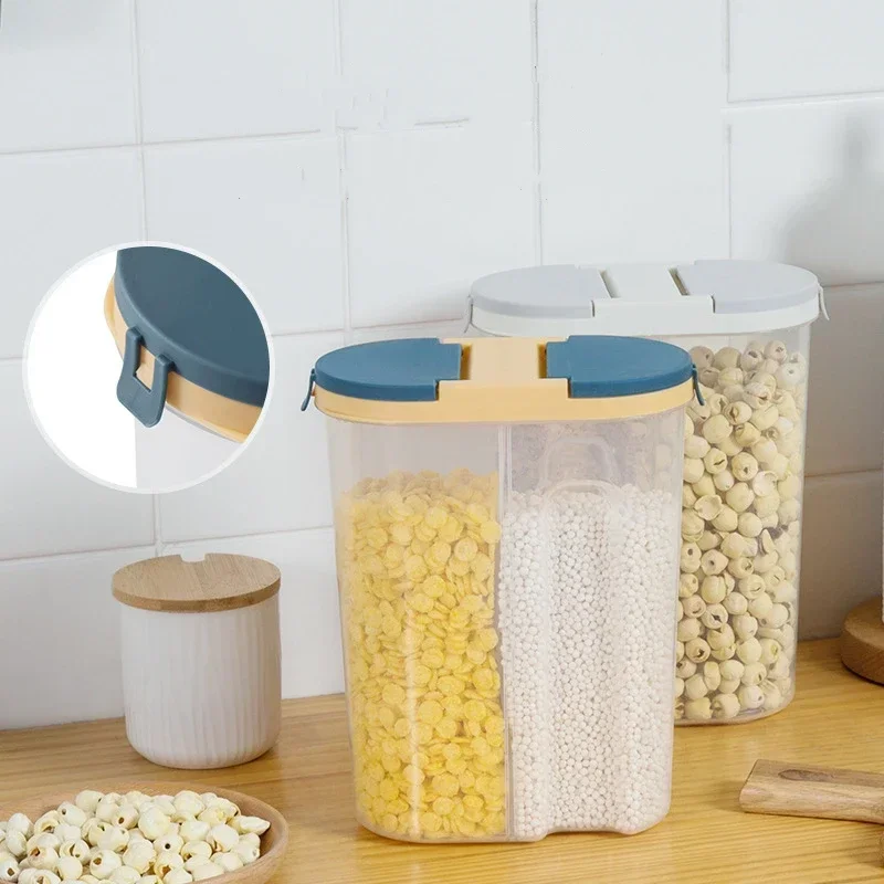 M/L Double Grid Cereals Jar Pl - đánh giá và giá Food Storage Lidl