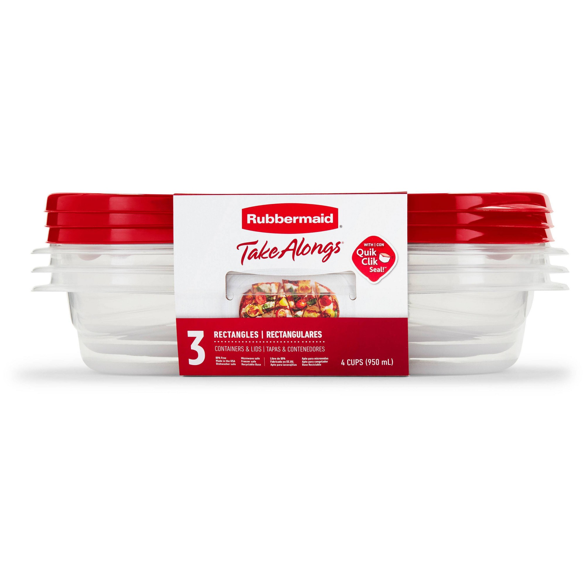 3pcs Red Rectangle Food Storag - đánh giá và giá Storage Food Prep