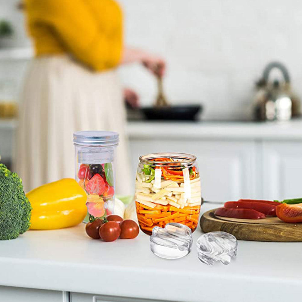 3Pcs Heavy Glass Fermenting We - đánh giá và giá Mason Jar Wide Mouth