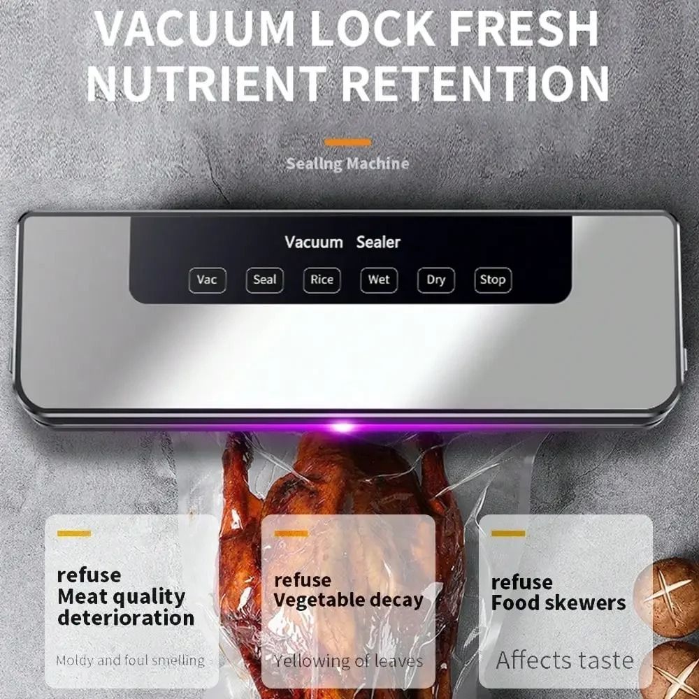 Touch Button Electric Vacuum S - đánh giá và giá Food Storage Vacuum Seal