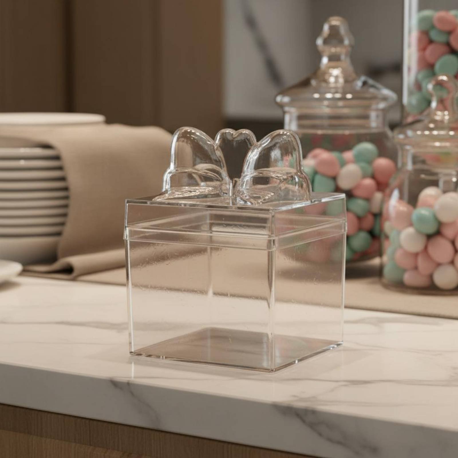 Clear Plastic Candy Box with R - đánh giá và giá Food Storage And