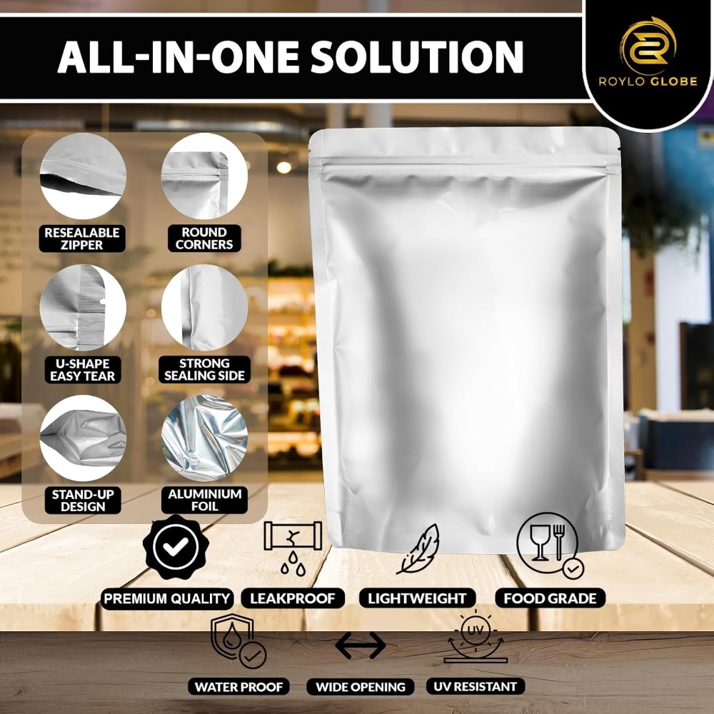 100pcs 2 Quart Mylar Bags with - đánh giá và giá Food Storage Long Term