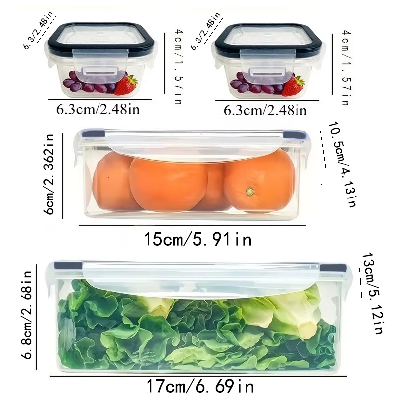 8Pcs Set Includes 4 Containers - đánh giá và giá Food Storage For Camping