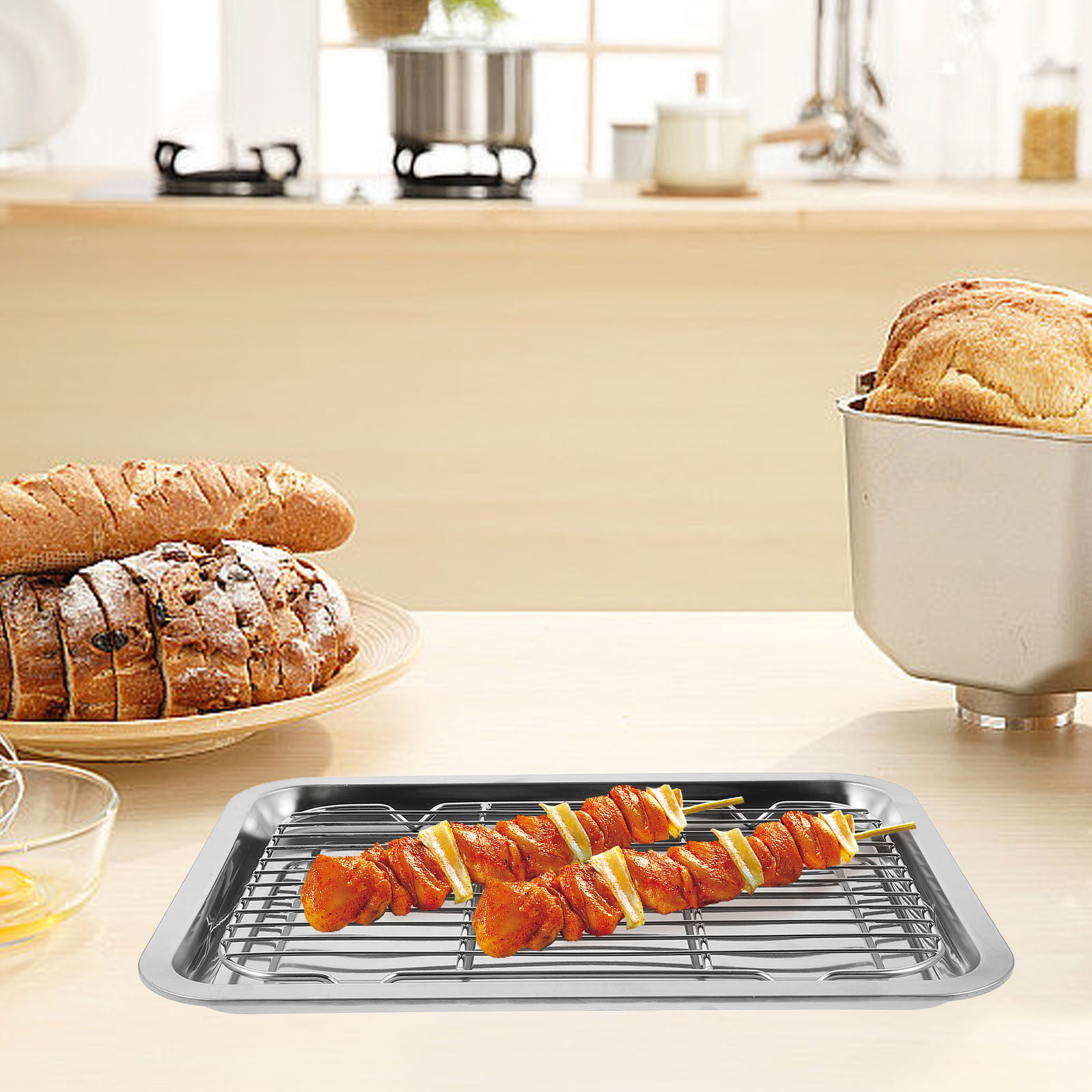 1Set Stainless Steel Wire Baki - đánh giá và giá Food Storage In Stainless Steel