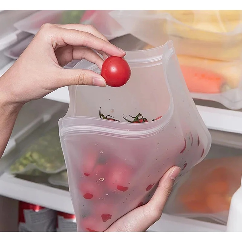 1-4pcs Silicone Food Storage B - đánh giá và giá Food Storage Silicone Bags