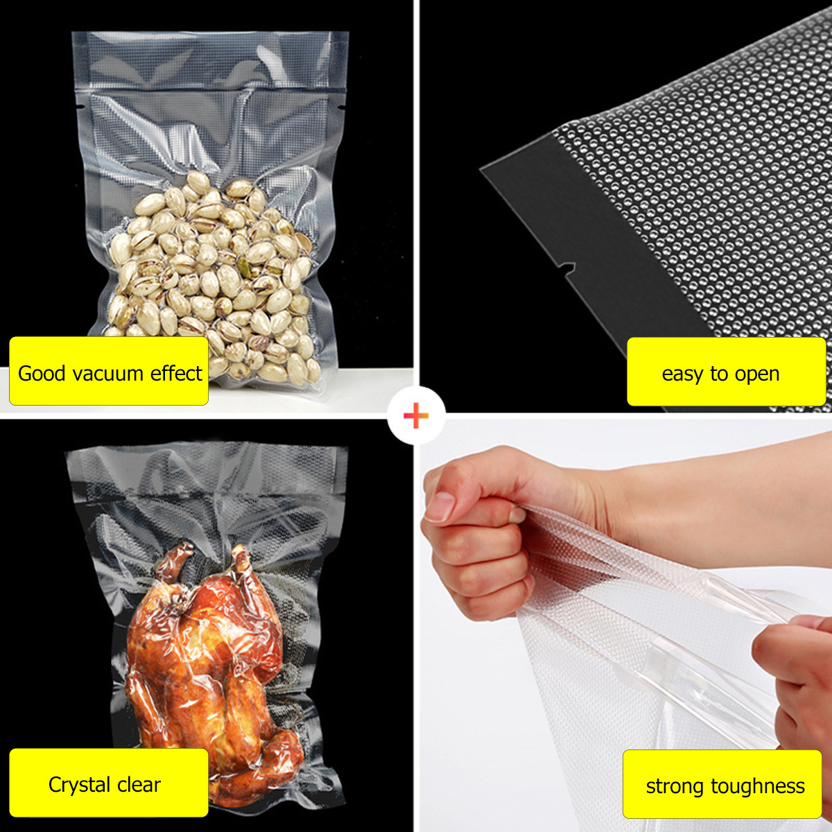 100Pcs Transparent Dot Texture - đánh giá và giá Food Storage And