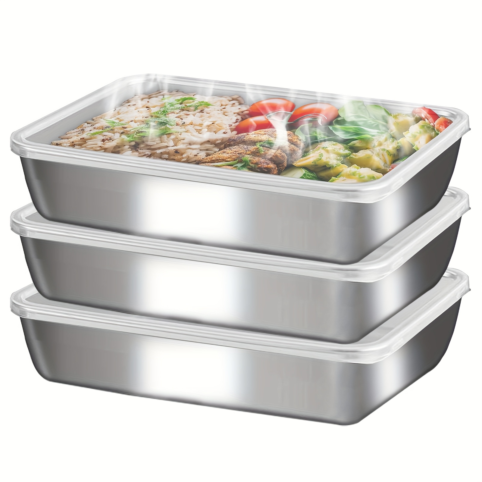3pcs Stainless Steel Food Cont - đánh giá và giá Food Storage For Camping