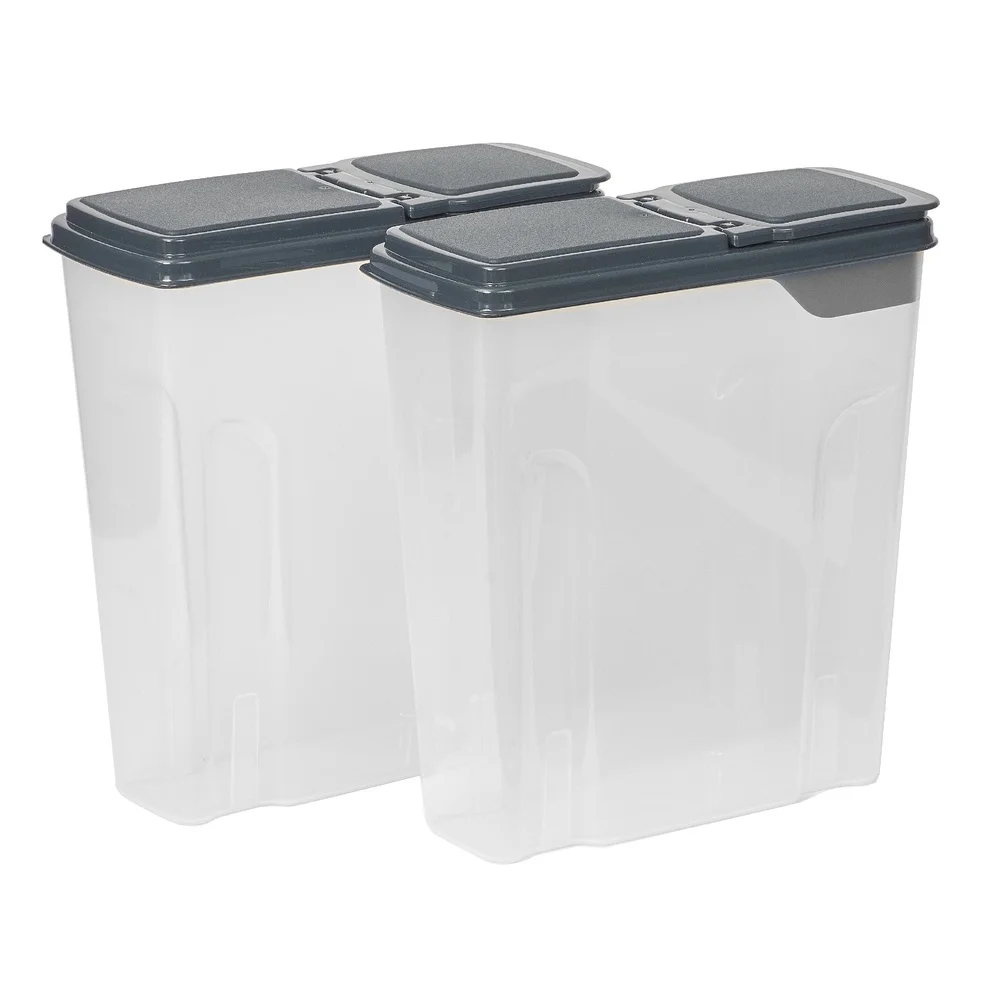 2-Pack Plastic Cereal Dispense - đánh giá và giá Food Storage Quart Containers