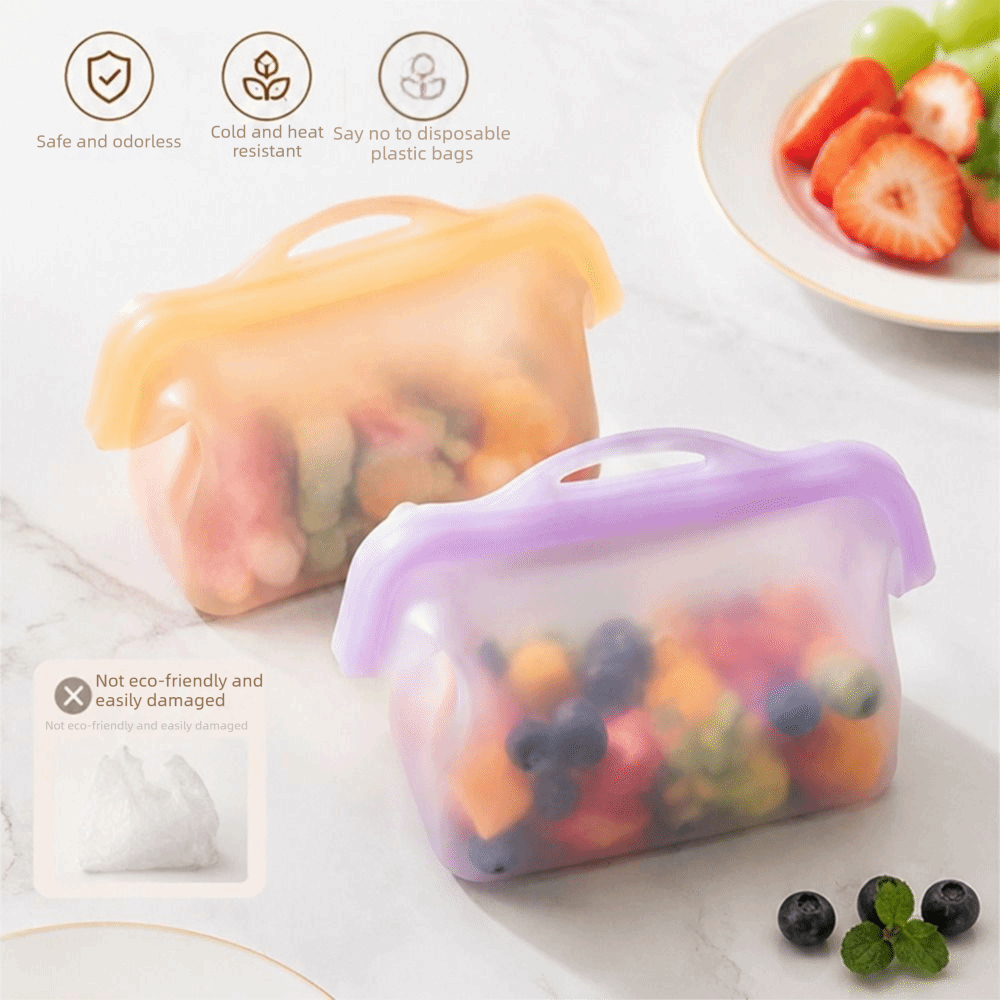 Leak Proof Silicone Food Stora - đánh giá và giá Food Storage And Temperature