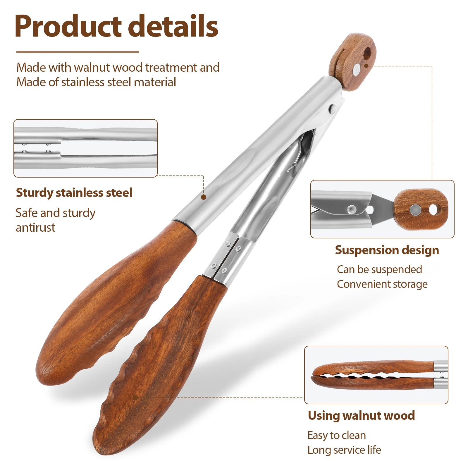 2Pcs Wood Food Tongs Rustproof - đánh giá và giá Storage Tips For Food
