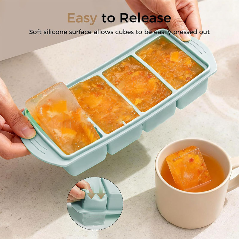 Silicone Freezer Tray With Lid - đánh giá và giá Xl Food Storage Containers With Lids