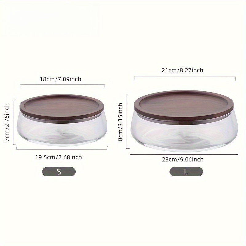Glass Canisters with Wooden Li - đánh giá và giá Food Storage Lidl