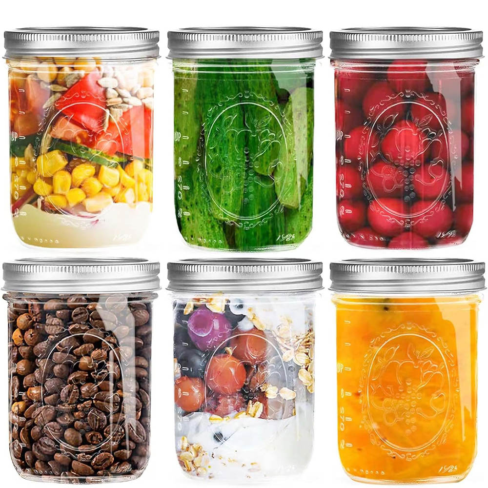 16oz Wide Mouth Mason Jars wit - đánh giá và giá Mason Jar Wide Mouth