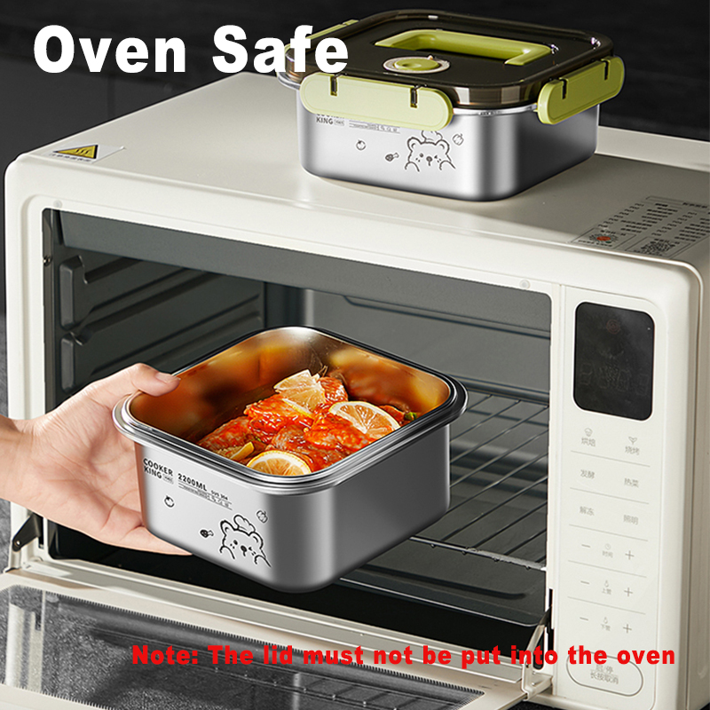 COOKER KING 420ml-6200ml Large - đánh giá và giá Stainless Lunch Box