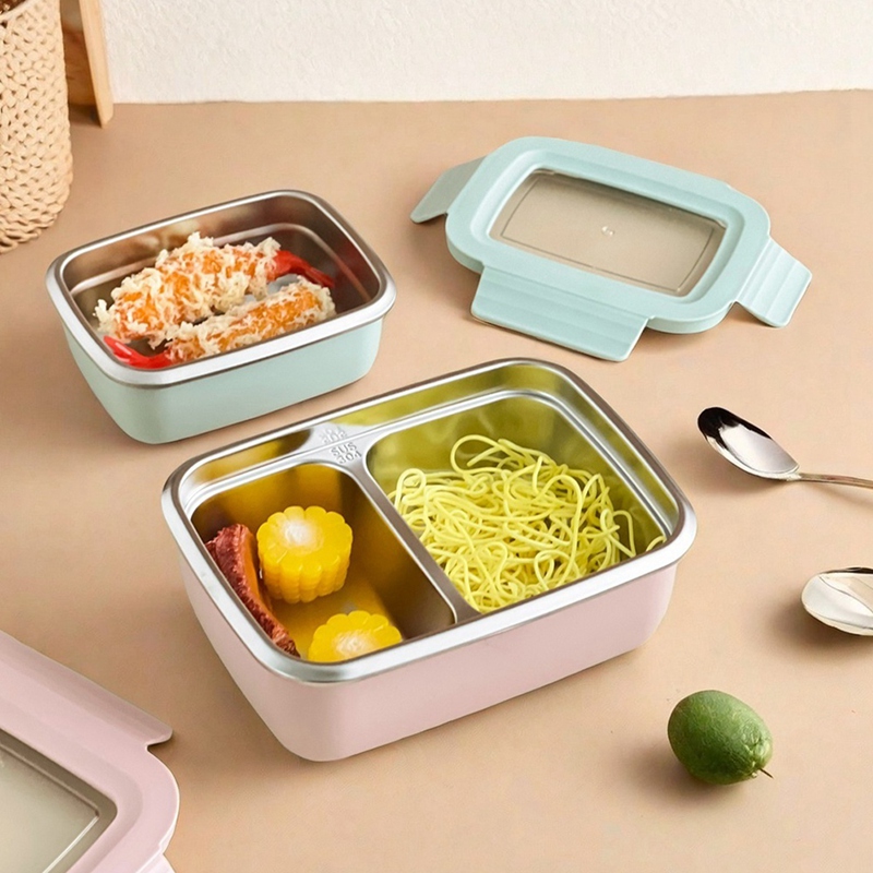 304 Stainless Steel Divided Be - đánh giá và giá Stainless Lunch Box