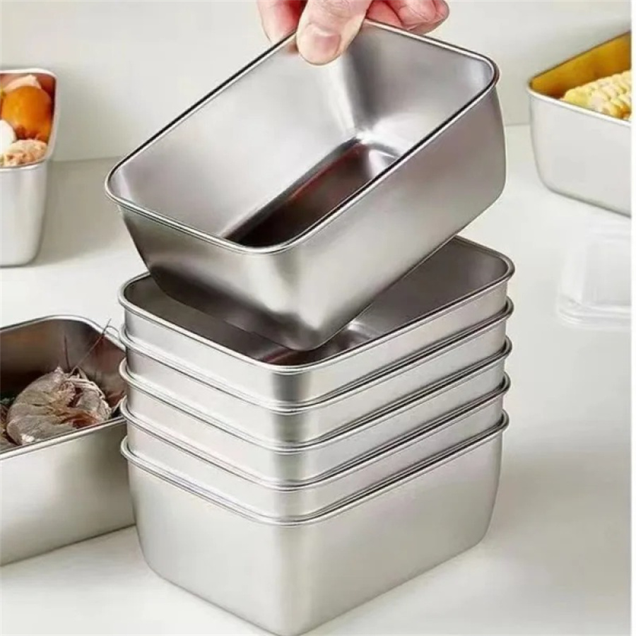 1/3/5pcs Stainless Steel Food  - đánh giá và giá Stainless Lunch Box