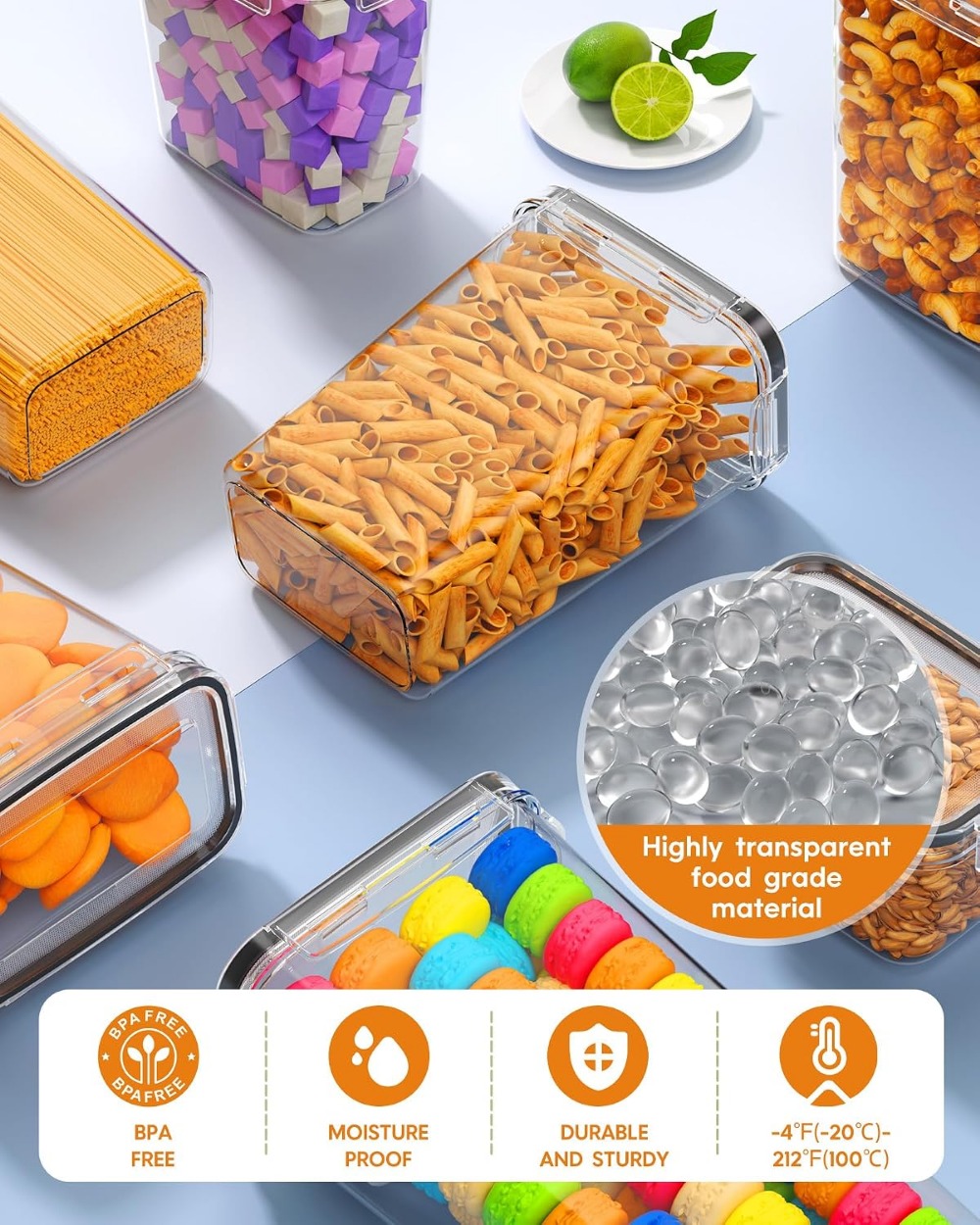 24 PCS Airtight Food Storage C - đánh giá và giá Food Storage Lid