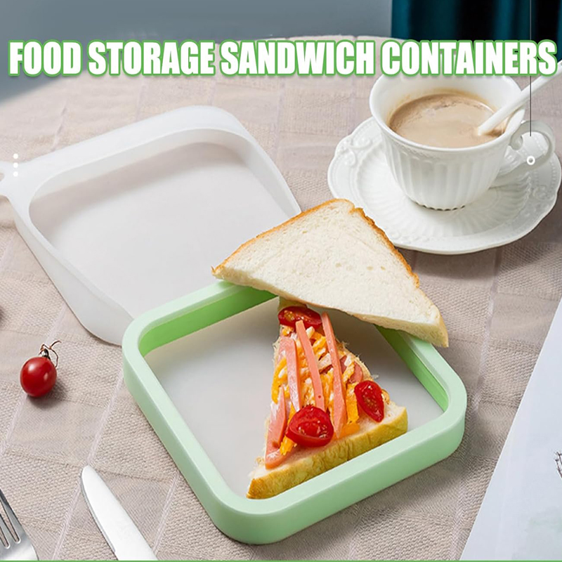 Silicone Sandwich Toast Bento  - đánh giá và giá Food Storage Silicone Bags