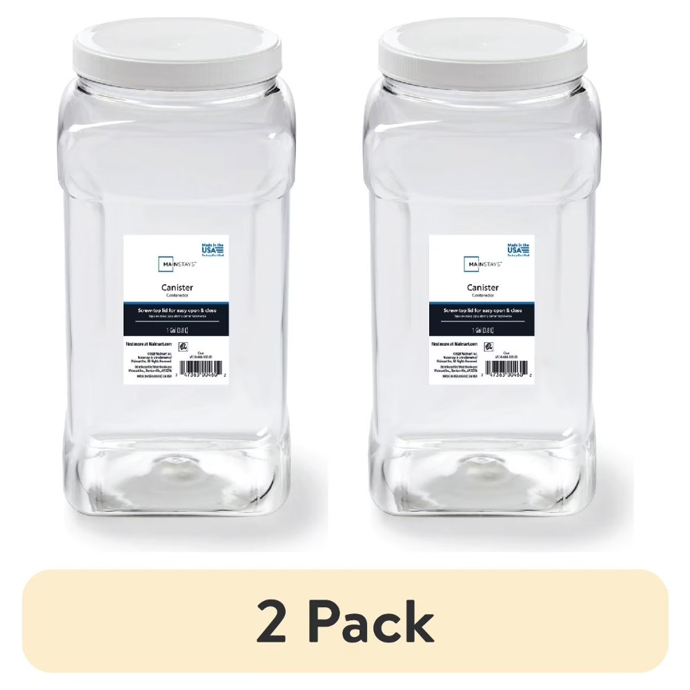 (2 Pack) Mainstays Clear Plast - đánh giá và giá Food Storage Quart Containers